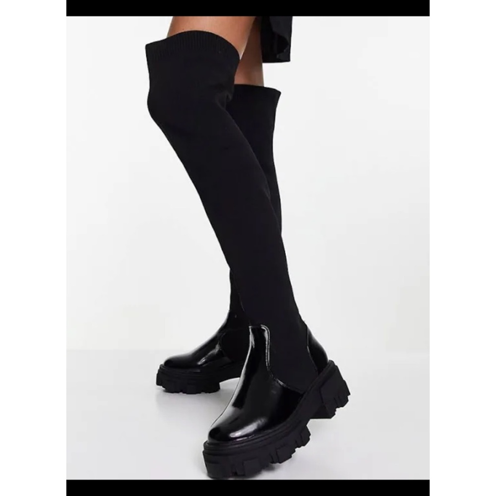 ASOS Knee High Chunky Platform Boots
